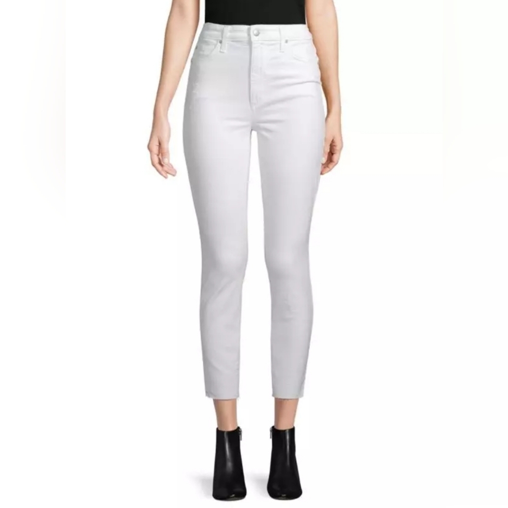 Joe's high rise skinny crop white jeans size 29